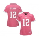 nike women nfl jerseys new england patriots #12 brady pink[nike 2015]