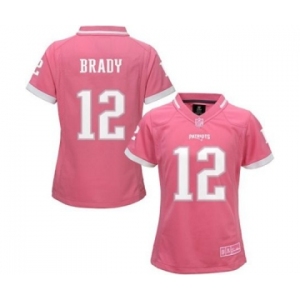 nike women nfl jerseys new england patriots #12 brady pink[nike 2015]