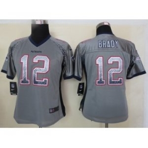 nike women nfl jerseys new england patriots #12 tom brady grey[Elite drift fashion]