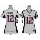 nike women nfl jerseys new england patriots #12 tom brady white[nike]