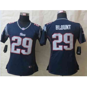 nike women nfl jerseys new england patriots #29 blount blue[nike]