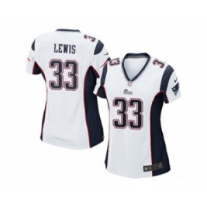 nike women nfl jerseys new england patriots #33 dion lewis white[nike]