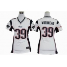 nike women nfl jerseys new england patriots #39 woodhead white[nike]