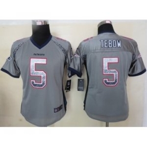 nike women nfl jerseys new england patriots #5 tebow grey[Elite drift fashion]