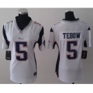 nike women nfl jerseys new england patriots #5 tebow white[nike]