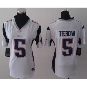 nike women nfl jerseys new england patriots #5 tebow white[nike]