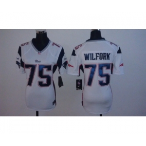 nike women nfl jerseys new england patriots #75 wilfork white[nike]