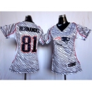 nike women nfl jerseys new england patriots #81 hernandez[fem fan zebra]