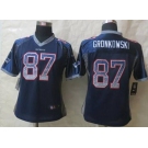 nike women nfl jerseys new england patriots #87 gronkowski blue[Elite drift fashion]