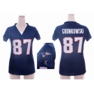 nike women nfl jerseys new england patriots #87 gronkowski blue[draft him ii top]