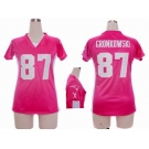 nike women nfl jerseys new england patriots #87 gronkowski pink[draft him ii top]