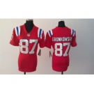 nike women nfl jerseys new england patriots #87 gronkowski red[nike]