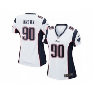 nike women nfl jerseys new england patriots #90 malcom brown white[nike]