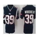 nike women nfl jerseys new england patriots#39 woodhead dk.blue[nike]