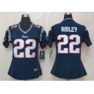 nike womens nfl jerseys new england patriots #22 stevan ridley blue[nike]