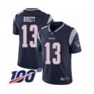 Youth New England Patriots #13 Phillip Dorsett Navy Blue Team Color Vapor Untouchable Limited Player 100th Season Football Jersey