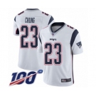 Youth New England Patriots #23 Patrick Chung White Vapor Untouchable Limited Player 100th Season Football Jersey