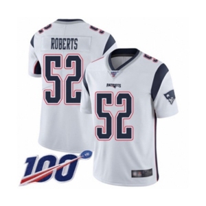 Youth New England Patriots #52 Elandon Roberts White Vapor Untouchable Limited Player 100th Season Football Jersey