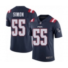 Youth New England Patriots #55 John Simon Limited Navy Blue Rush Vapor Untouchable Football Jersey