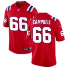 Youth New England Patriots #66 Will Campbell Nike Red Alternate Vapor Limited Jersey