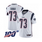 Youth New England Patriots #73 John Hannah White Vapor Untouchable Limited Player 100th Season Football Jersey