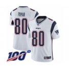 Youth New England Patriots #80 Irving Fryar White Vapor Untouchable Limited Player 100th Season Football Jersey