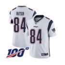 Youth New England Patriots #84 Benjamin Watson White Vapor Untouchable Limited Player 100th Season Football Jersey