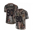 Youth New England Patriots #90 Shilique Calhoun Limited Camo Rush Realtree Football Jersey