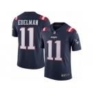 Youth Nike New England Patriots #11 Julian Edelman Limited Navy Blue Rush NFL Jersey