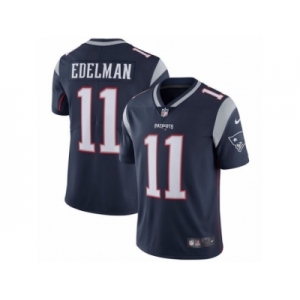 Youth Nike New England Patriots #11 Julian Edelman Vapor Untouchable Limited Navy Blue Team Color NFL Jersey