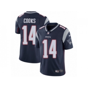 Youth Nike New England Patriots #14 Brandin Cooks Vapor Untouchable Limited Navy Blue Team Color NFL Jersey
