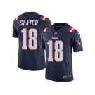 Youth Nike New England Patriots #18 Matthew Slater Limited Navy Blue Rush NFL Jersey