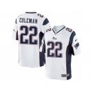 Youth Nike New England Patriots #22 Justin Coleman Limited White NFL Jersey