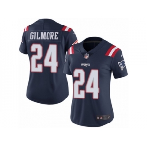 Youth Nike New England Patriots #24 Stephon Women's Nike New England Patriots #24 Stephon Gilmore Limited Navy Blue Rush NFL Jersey