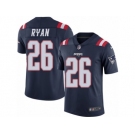 Youth Nike New England Patriots #26 Logan Ryan Limited Navy Blue Rush NFL Jersey