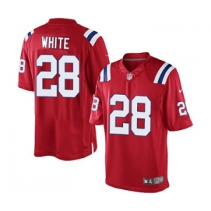 Youth Nike New England Patriots #28 James White Red Alternate NFL Jersey