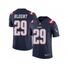 Youth Nike New England Patriots #29 LeGarrette Blount Limited Navy Blue Rush NFL Jersey