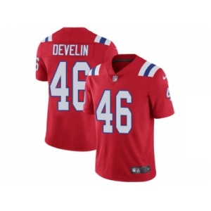 Youth Nike New England Patriots #46 James Develin Vapor Untouchable Limited Red Alternate NFL Jersey