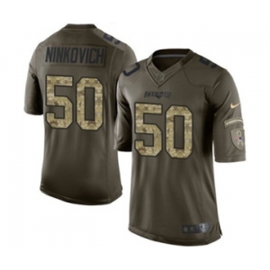 Youth Nike New England Patriots #50 Rob Ninkovich Limited Green Salute to Service NFL Jersey
