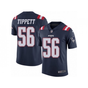 Youth Nike New England Patriots #56 Andre Tippett Limited Navy Blue Rush NFL Jersey