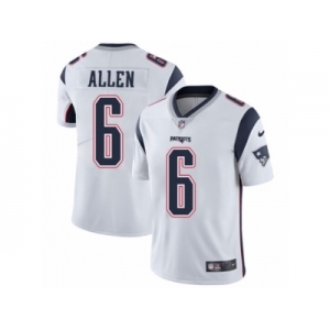 Youth Nike New England Patriots #6 Ryan Allen Vapor Untouchable Limited White NFL Jersey