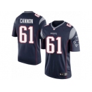 Youth Nike New England Patriots #61 Marcus Cannon Limited Navy Blue Team Color NFL Jersey