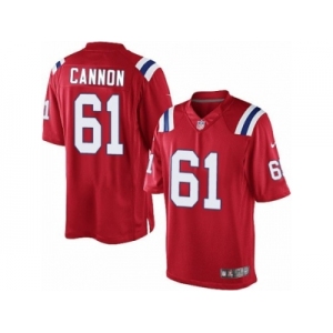 Youth Nike New England Patriots #61 Marcus Cannon Limited Red Alternate NFL Jersey