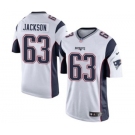 Youth Nike New England Patriots #63 Tre Jackson White NFL Jersey