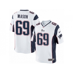 Youth Nike New England Patriots #69 Shaq Mason Limited White NFL Jersey