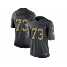 Youth Nike New England Patriots #73 John Hannah Limited Black 2016 Salute to Service NFL Jersey