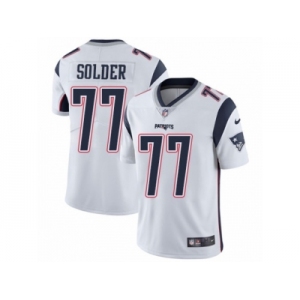 Youth Nike New England Patriots #77 Nate Solder Vapor Untouchable Limited White NFL Jersey