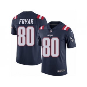 Youth Nike New England Patriots #80 Irving Fryar Limited Navy Blue Rush NFL Jersey