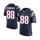 Youth Nike New England Patriots #88 Scott Chandler Navy Blue Team Color NFL Jersey