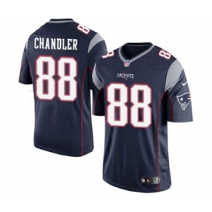 Youth Nike New England Patriots #88 Scott Chandler Navy Blue Team Color NFL Jersey